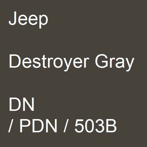 Jeep, Destroyer Gray, DN / PDN / 503B.